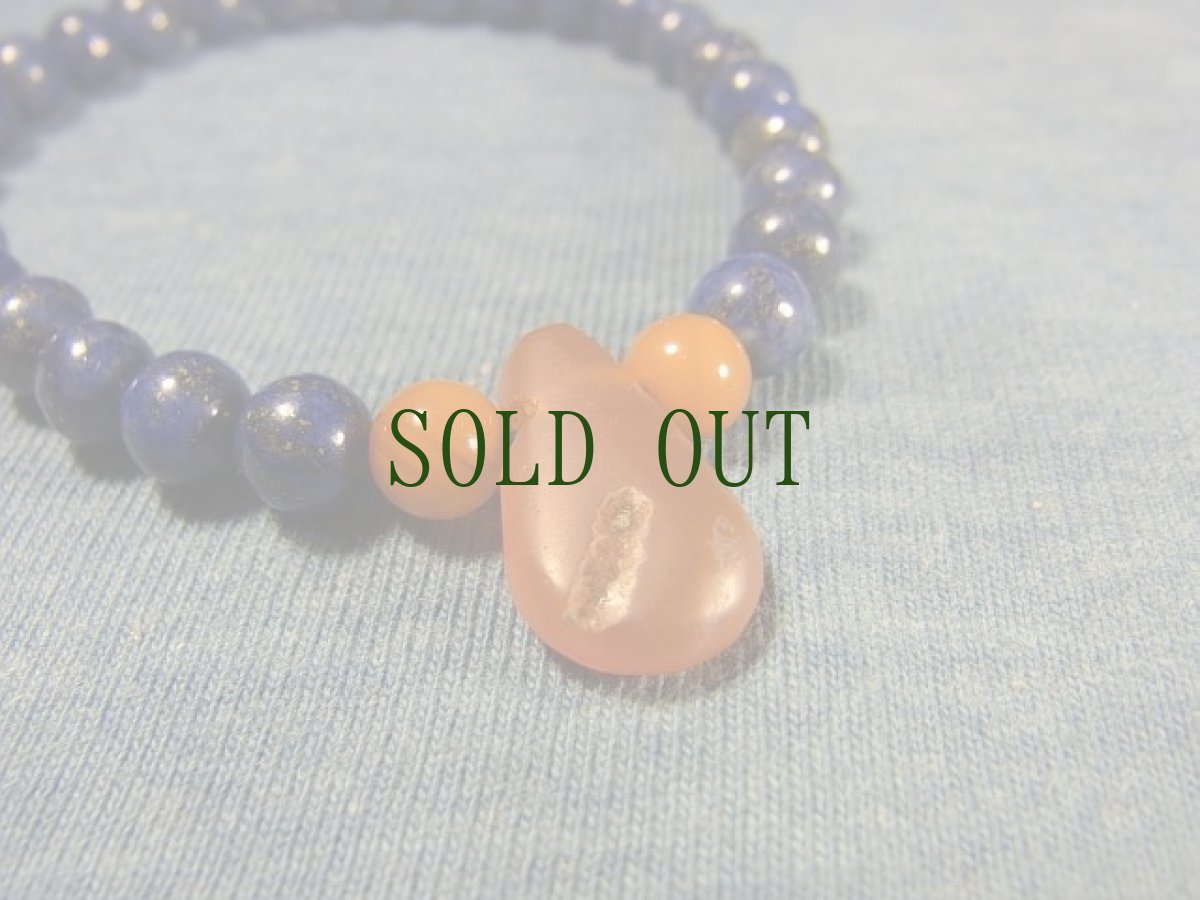 画像4: ラピスラズリ(青金石)とアンティーク・カーネリアン(紅瑪瑙)のブレスレット (4)