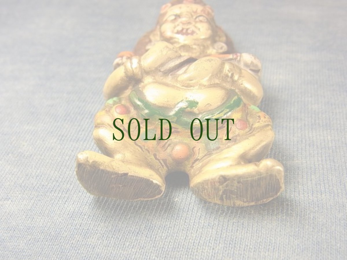 画像8: マハカーラ　金銅彩色小仏　(大黒天・nag po chen po)　アンティーク (8)