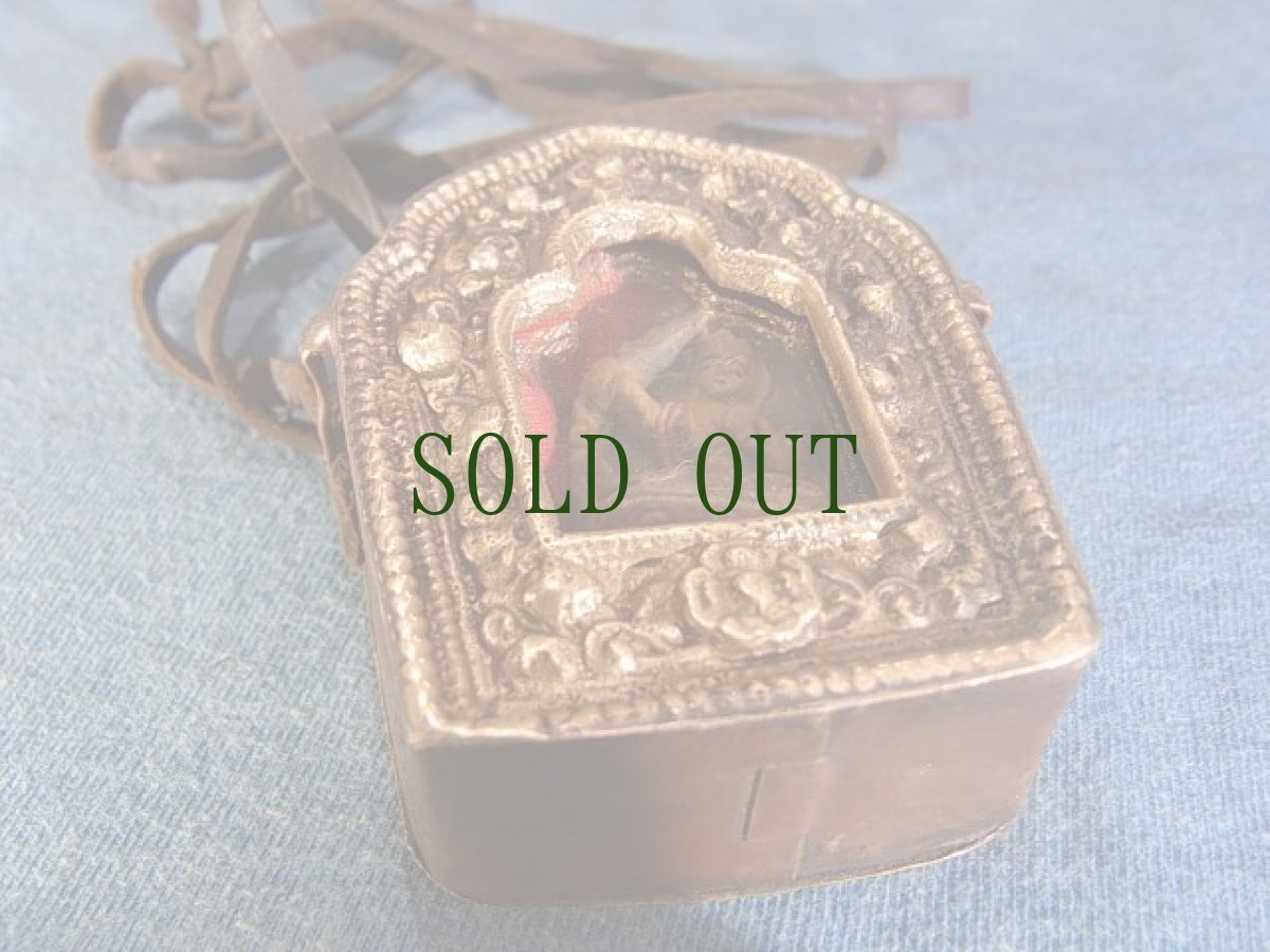 画像3: ガウ　チベット仏教御守り箱　（ジャンペーヤン・文殊菩薩）ツァツァ仏 (3)