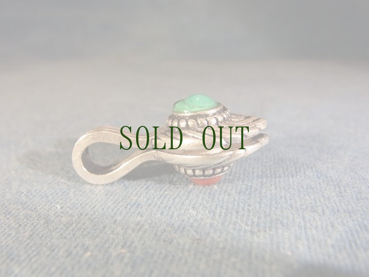 画像4: ドルジェ(金剛杵)　チベタンＭＡＬＡパーツ　チベット銀（白銅）製 (4)