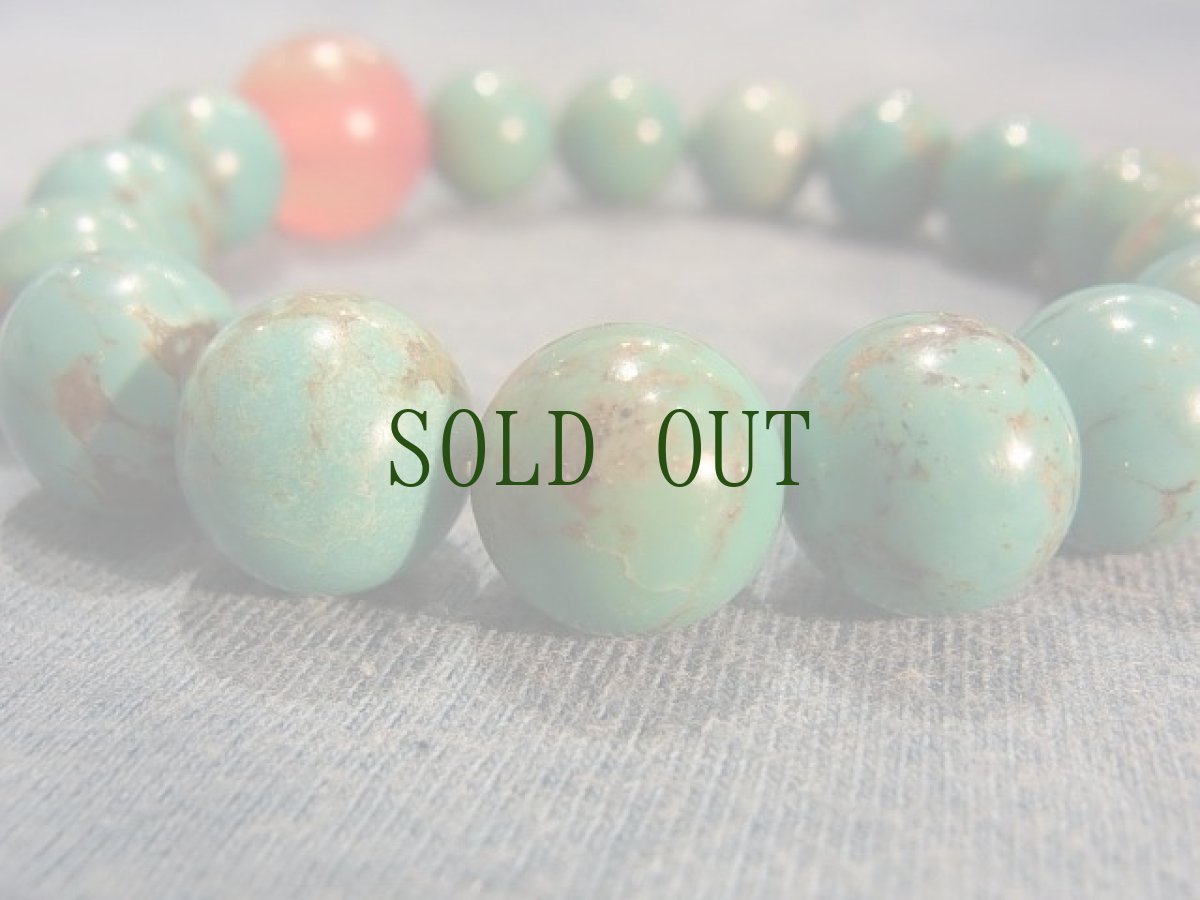 画像6: チベタン天然ターコイズ(yu)とペマラカ（PEMA ＲAKA）のブレスレット  (6)