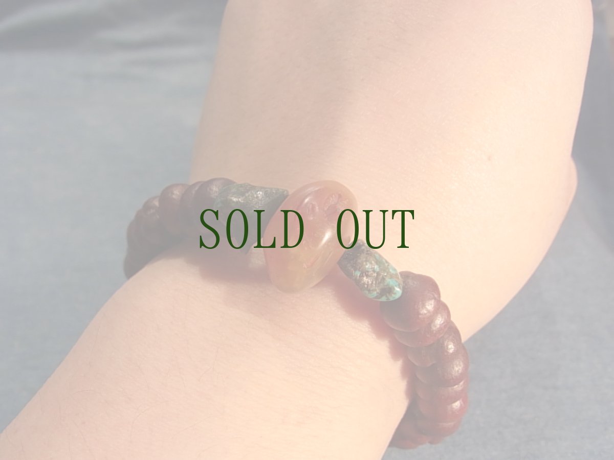 画像7: 紫金鉢菩提樹とペマラカ(Pema Raka 紅玉瑪瑙)のブレスレット (7)