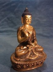 画像2: 釈迦牟尼仏陀（ブッダ）の金銅仏　（チベット仏像） (2)