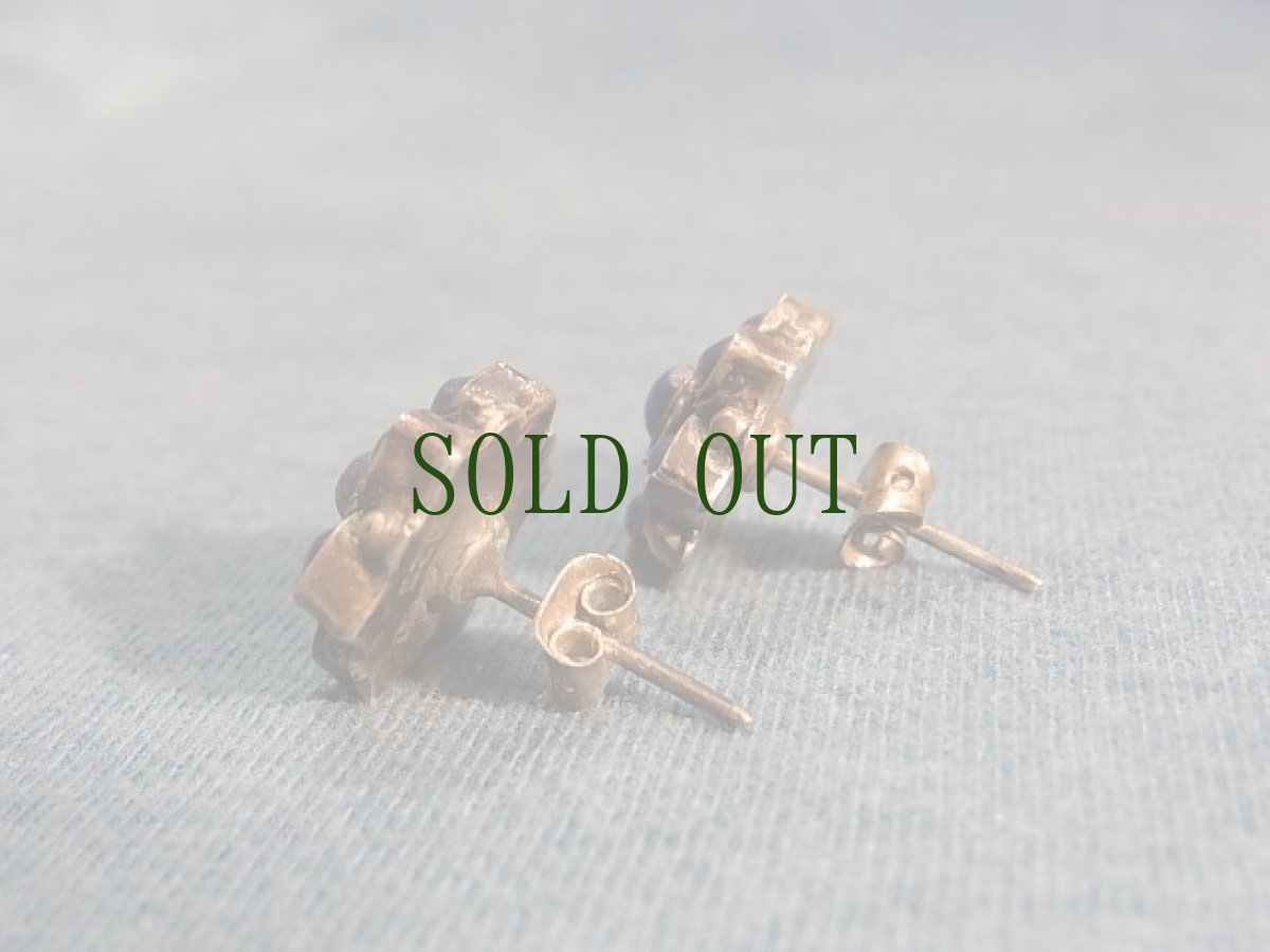 画像5: ラピスラズリ（青金石　lapislazuli）のシルバーピアス　 (5)