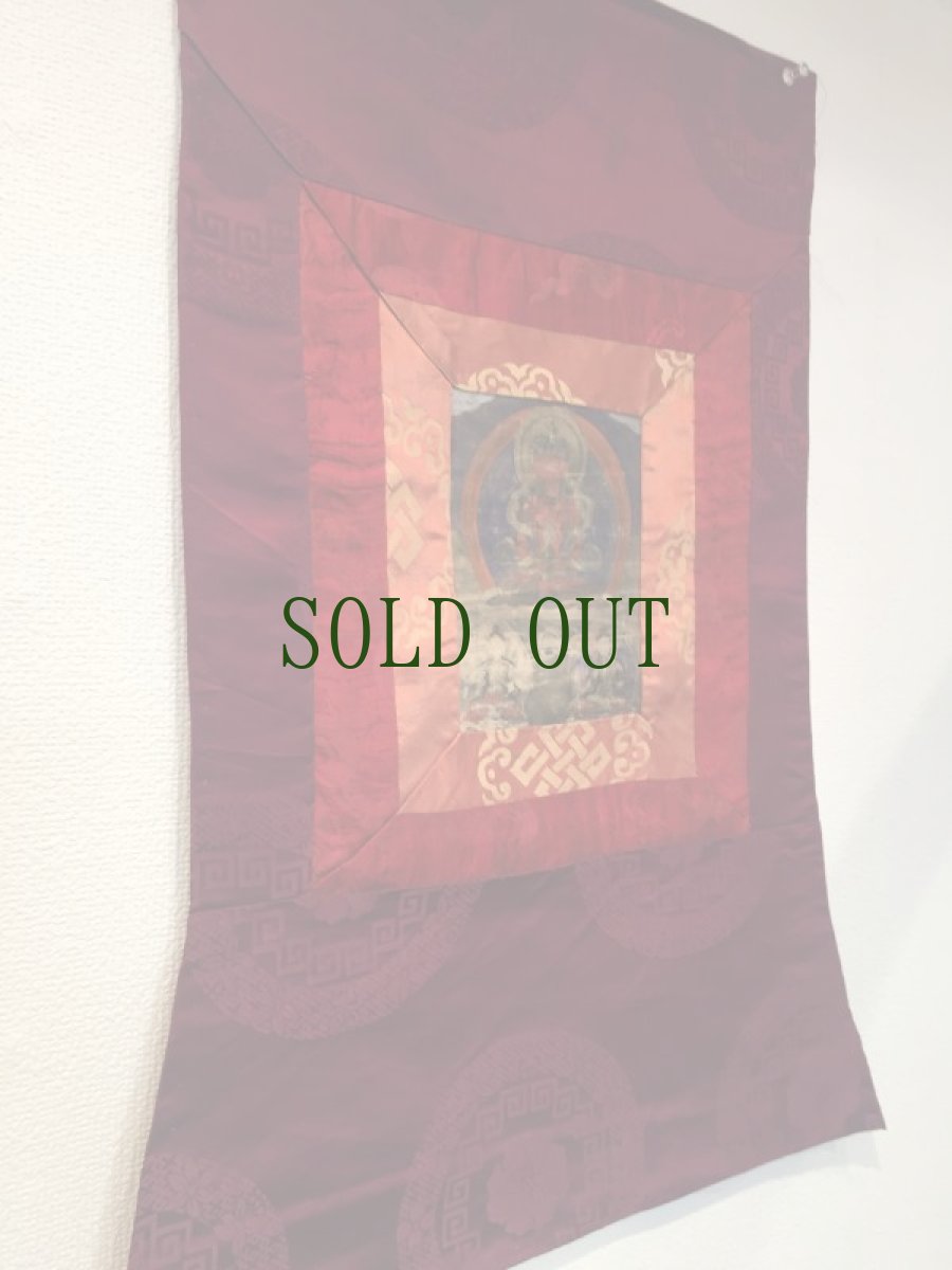 画像6: チベット仏教・阿弥陀三尊のタンカ　(tibetan tshe dpag med thangka)　開眼　極楽浄土 (6)