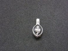 画像2: シャンカ（法螺貝）　チベット数珠用マーカーパーツ　チベット銀（白銅）製 (2)