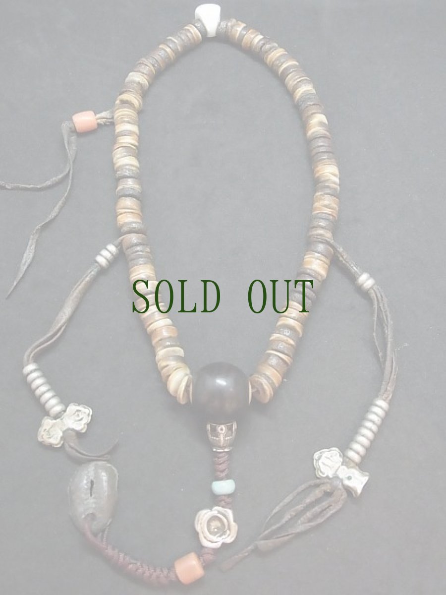 画像2: チベタン　オールドキャメルＭＡＬＡ　（Tibetan old camels bone mala） . (2)