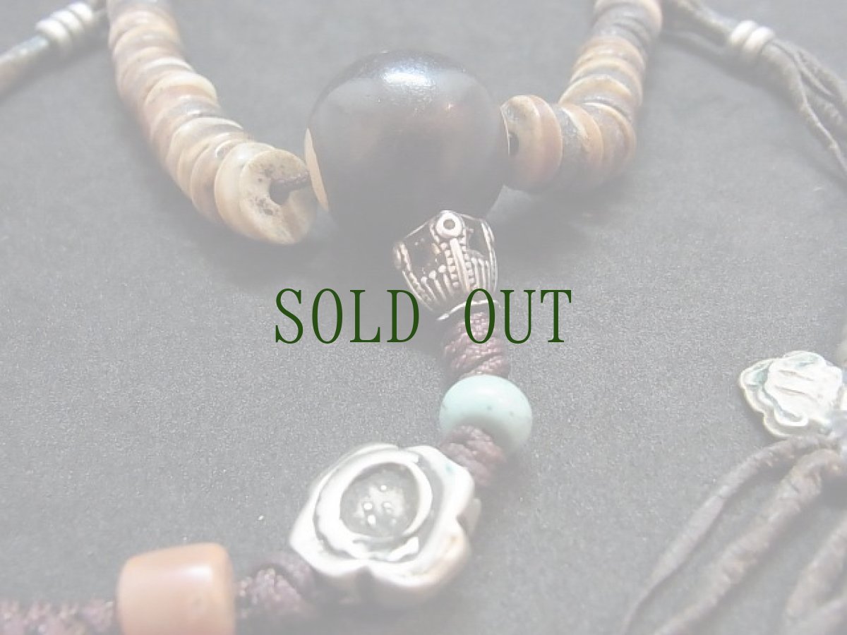 画像4: チベタン　オールドキャメルＭＡＬＡ　（Tibetan old camels bone mala） . (4)