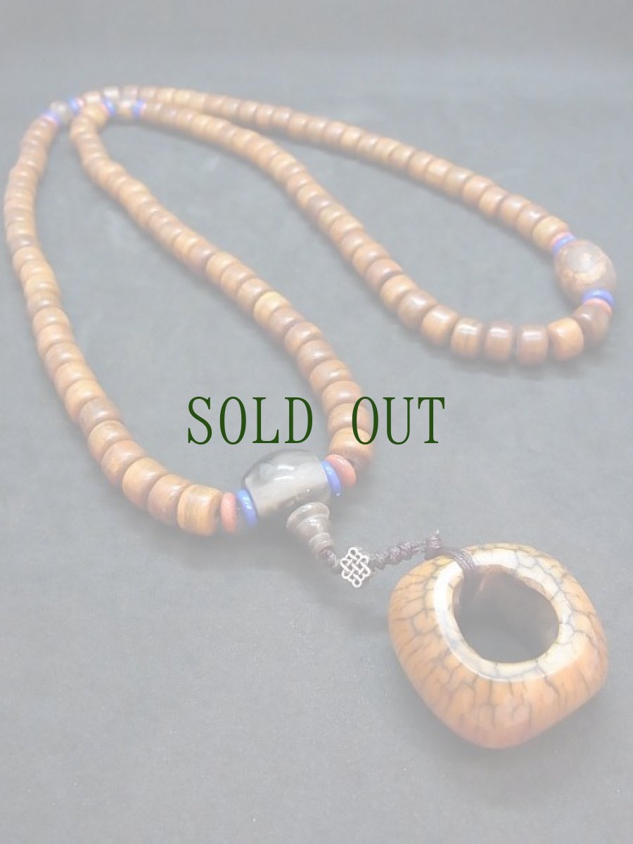 画像3: ヤクの骨の108玉御数珠(チベタン MALA ) (3)