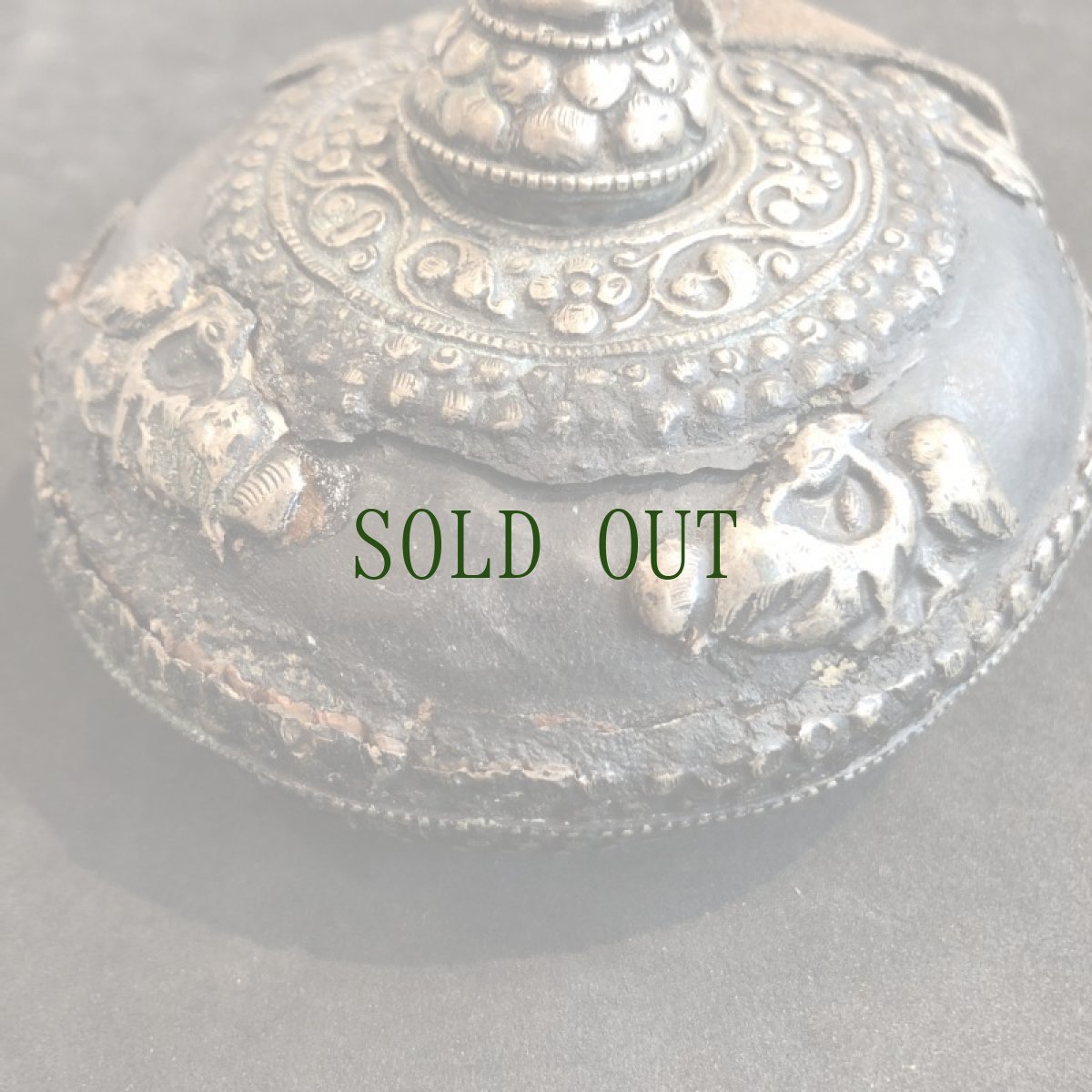 画像3: チベットの鼻煙壷（嗅ぎ煙草入れ・チベット銀・銅・革製）　アンティーク (3)