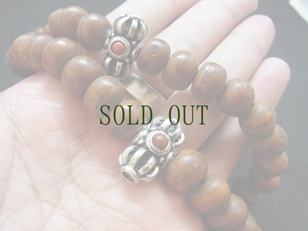 画像8: 鳳眼菩提樹の108玉念珠　(Tibetan buddha chitta mala with dorje )　 (8)