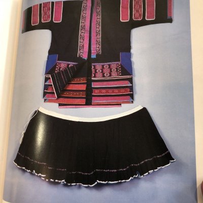 画像2: 貴州　安清式苗族(ミャオ族)　藍染　プリーツ巻スカート