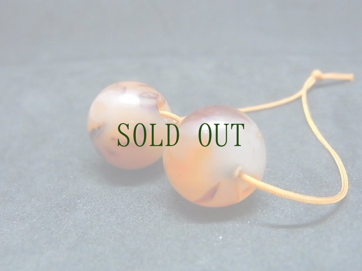 画像3: Pema Raka ペマラカ（赤めのう・南紅瑪瑙・紅玉髄)　1対（2個） (3)