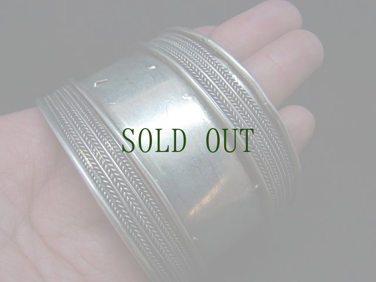 画像4: 貴州ミャオ族のシルバーバングル(ミャオ銀) (4)