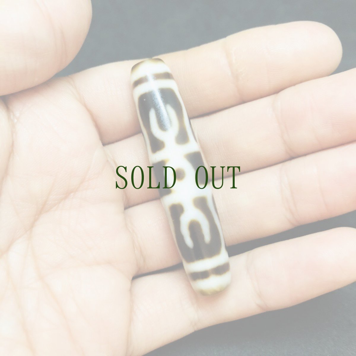 画像7: ジービーズ 大金剛杵天珠　(dzi with dorje motif 金剛宝瓶天珠  ） (7)