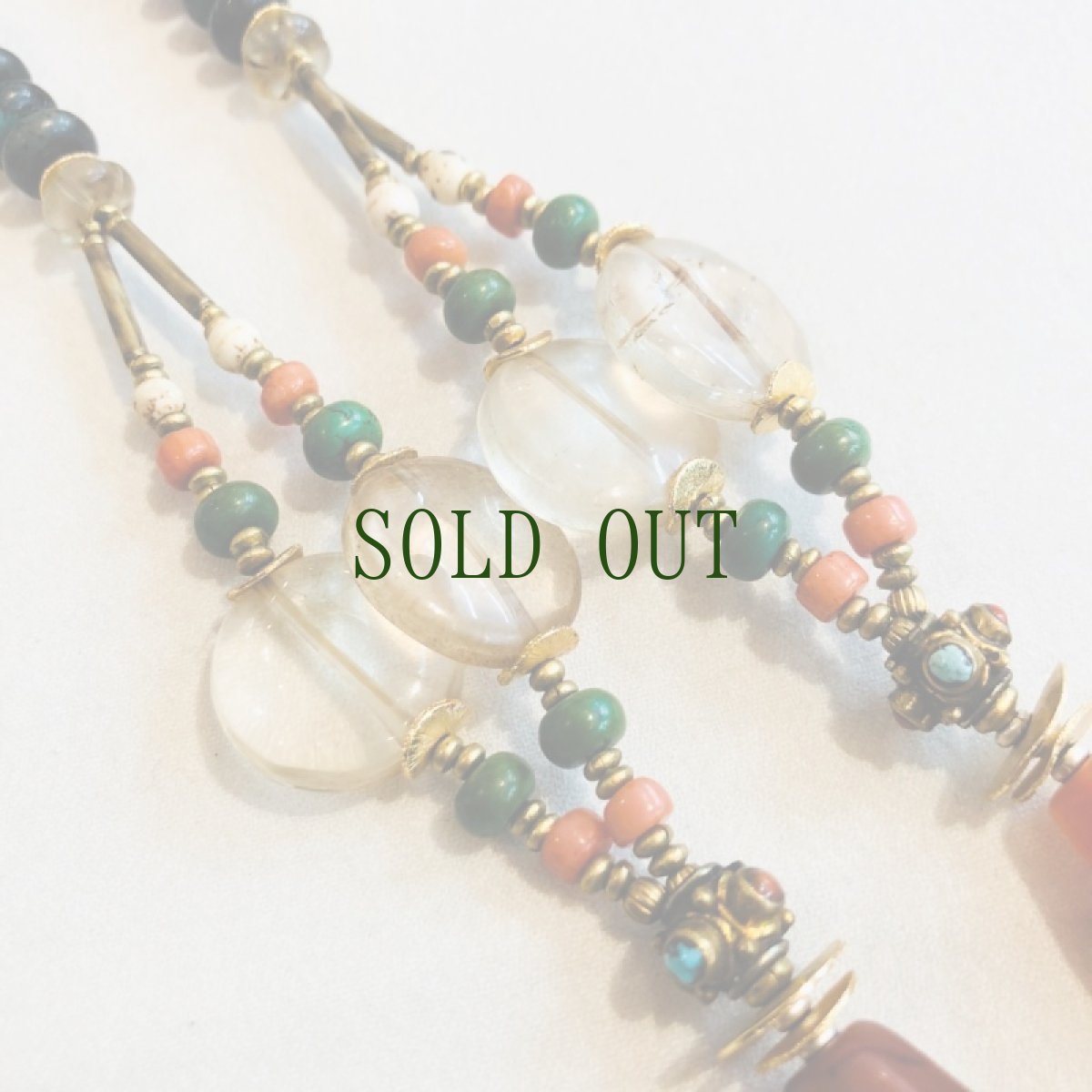 画像9: チベタン　オールドネックレス　（antique stone beads necklece）ブータン (9)