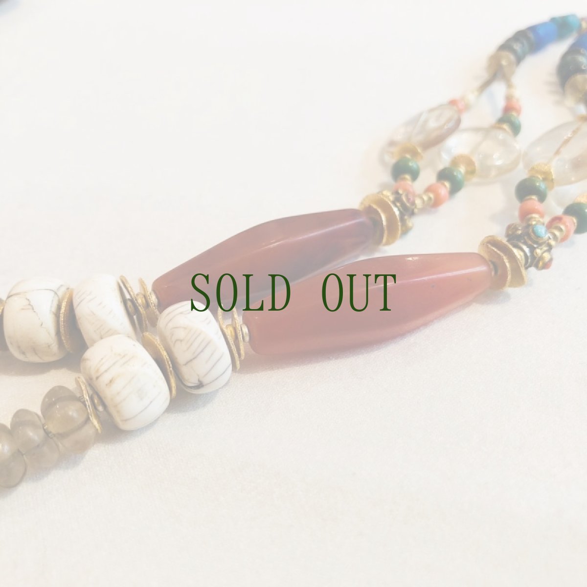 画像5: チベタン　オールドネックレス　（antique stone beads necklece）ブータン (5)