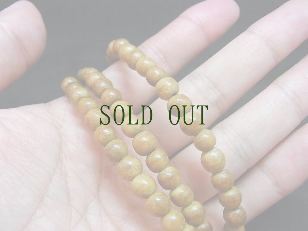 画像5: インドネシア産　金沙沈香(タニ沈香)の108玉念珠　（7mm玉）　 (5)
