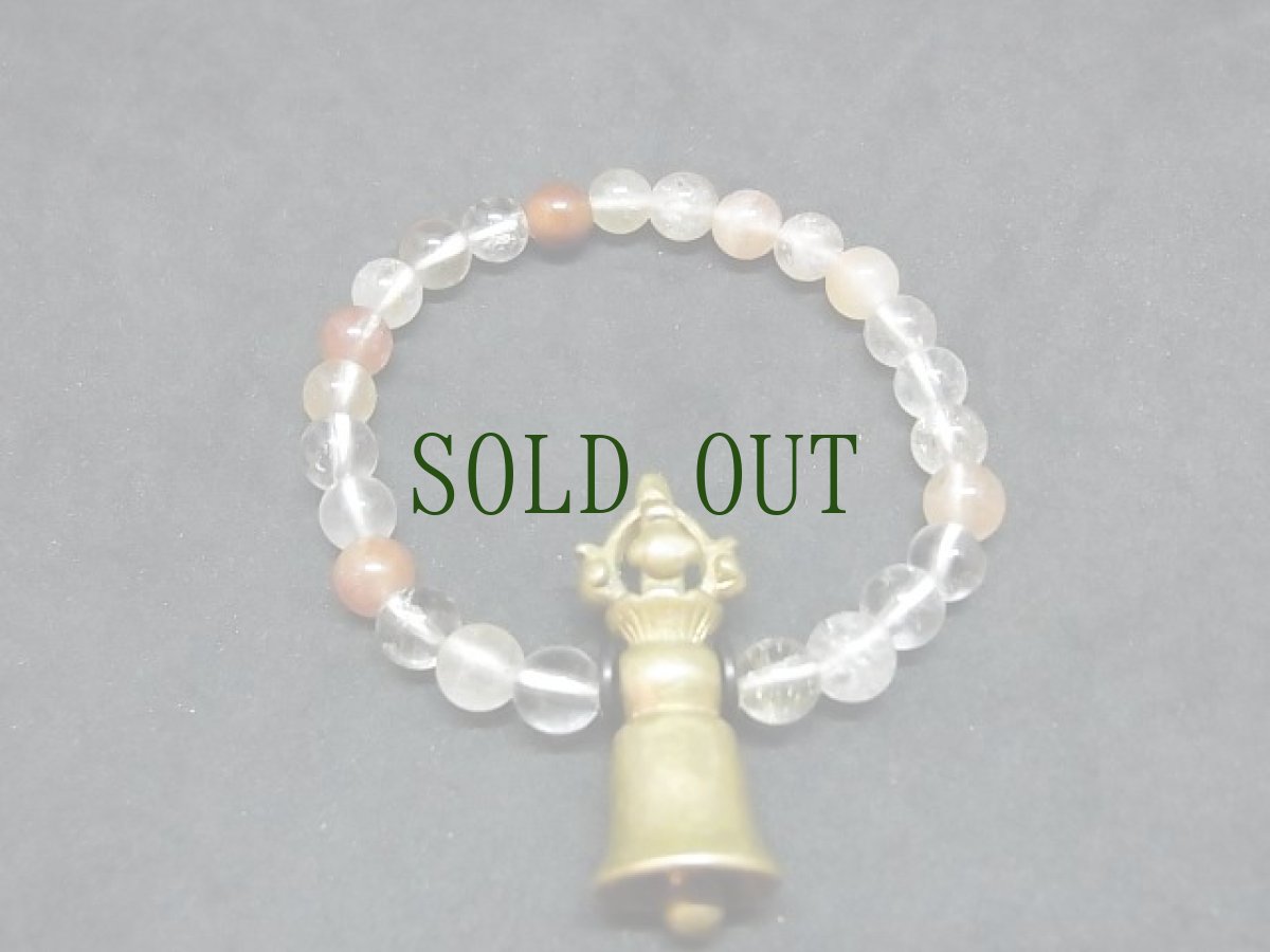 画像2: チベタンティルプ（金剛鈴）と水晶（ルチル）のブレスレット (2)