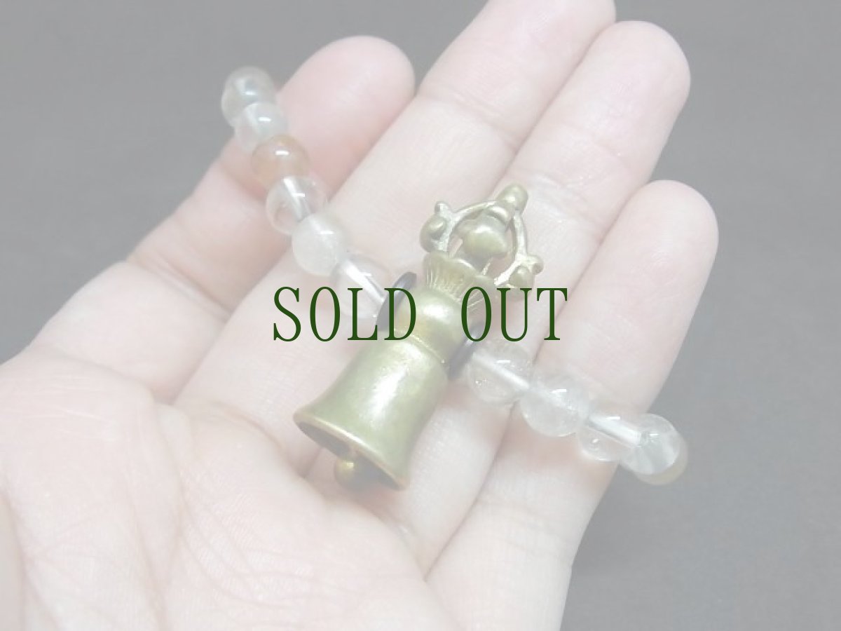 画像9: チベタンティルプ（金剛鈴）と水晶（ルチル）のブレスレット (9)