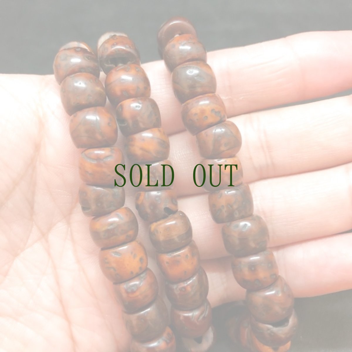 画像6: 老龍眼菩提樹（鳳眼）の御数珠　(Tibetan Buddha Chitta  Mala )　アンティーク　10mm (6)