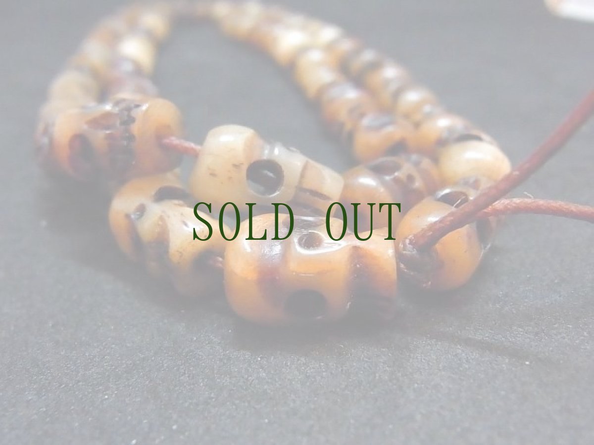 画像4: チベタン・スカルビーズＭＡＬＡ（アンティーク） (4)