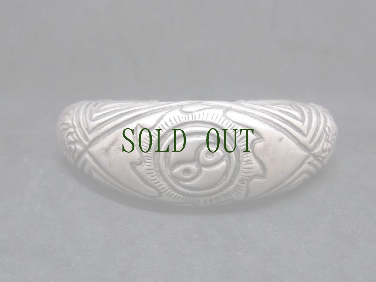 画像2: 貴州ミャオ族のシルバーバングル(ミャオ銀) (2)