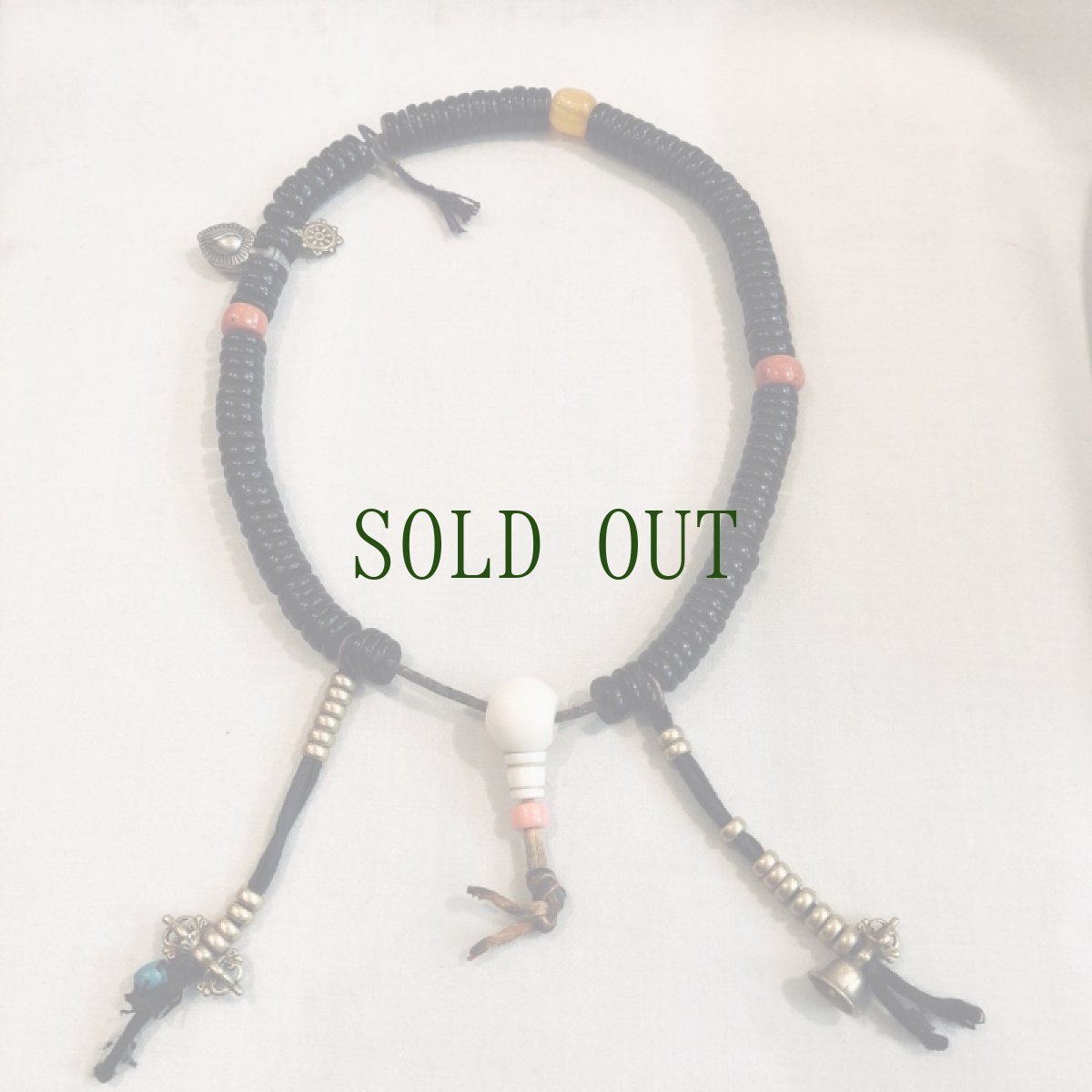 画像2: 椰子玉の御数珠 (old palm beads tibetan mala ) アンティーク  (2)