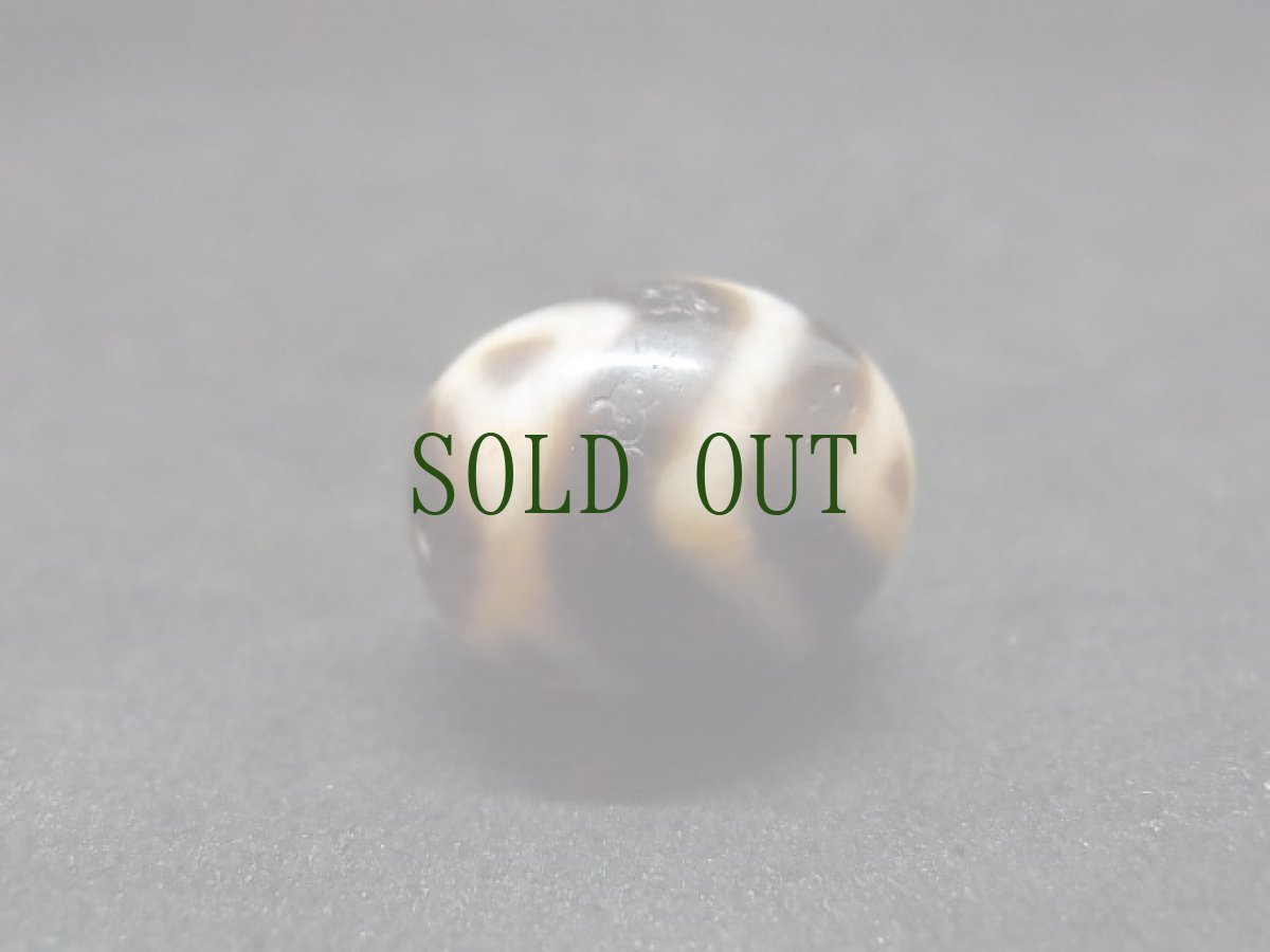 画像4: ジービーズ(dzi mig du pa with  wave motif) 水紋六眼天珠（虎牙）  (4)