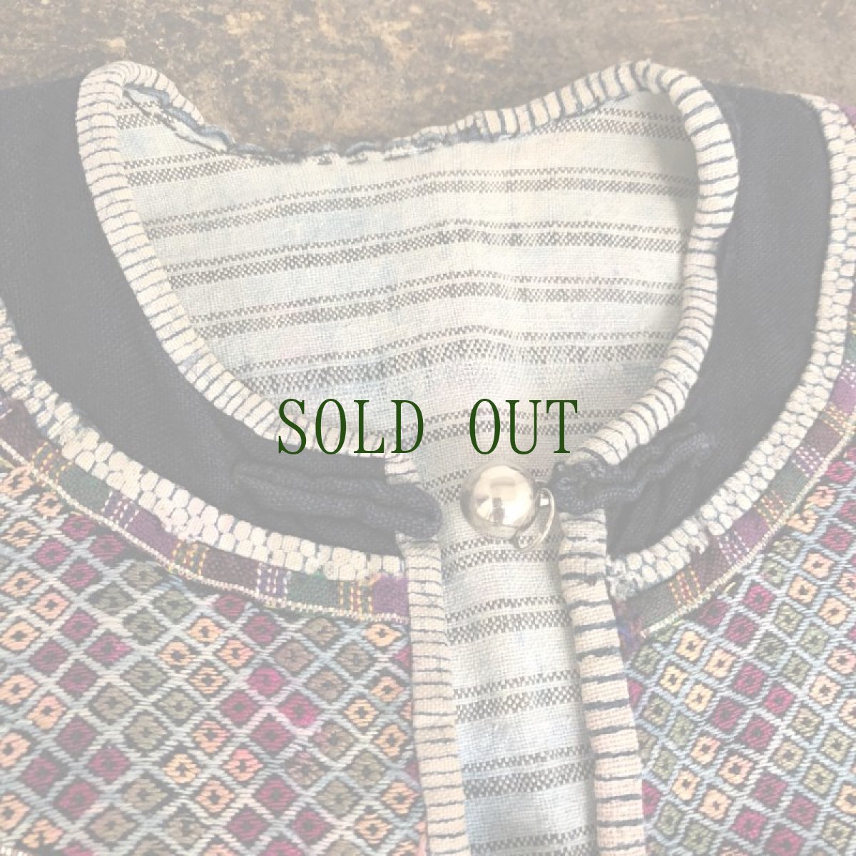 画像7: 雲南省麻栗坡县彝族　（イ族）　本藍染綿麻製　ジャケット (7)