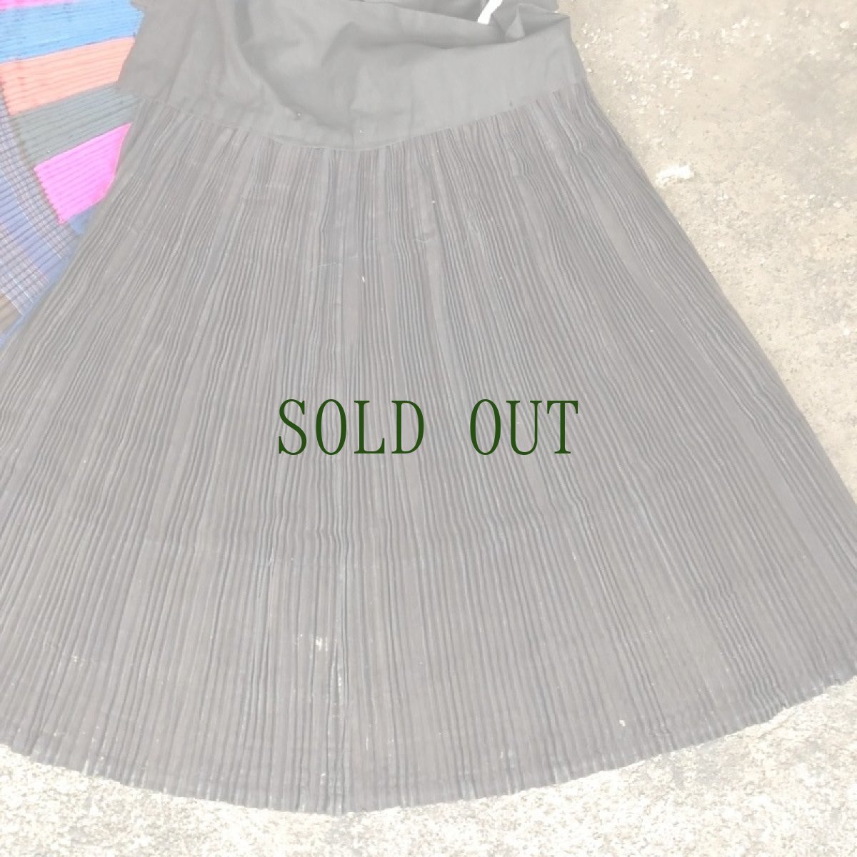 画像9: 貴州省  台江革一苗族(ge yi miao) プリーツ巻スカート (ヴィンテージ) (9)