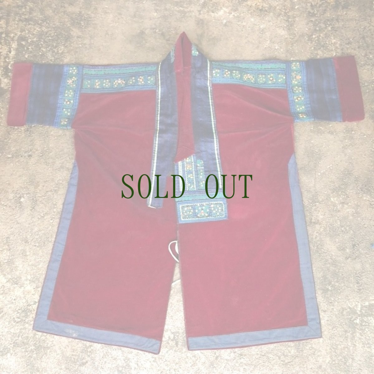 画像5: 貴州省　 台江革一苗族（ge yi miao）　木綿　別珍・刺繍ジャケット　（ヴィンテージ） (5)