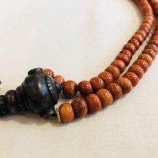 画像5: ヤクの骨の数珠玉とジービーズ(三眼・虎牙天珠)のチベタンMALA　(108玉念珠) (5)