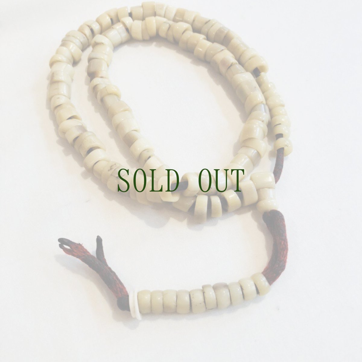 画像2: タカの御数珠(チベタンPongtra MALA) アンティーク　 (2)