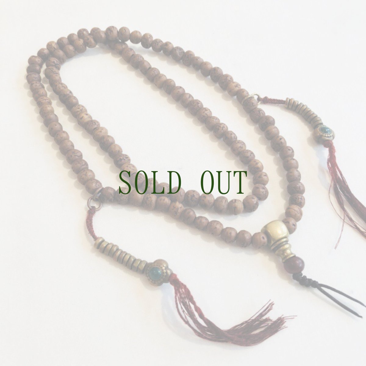 画像2: 老鳳眼菩提樹の御数珠 (Tibetan Buddha Chitta  Mala ) 9mm玉 (2)
