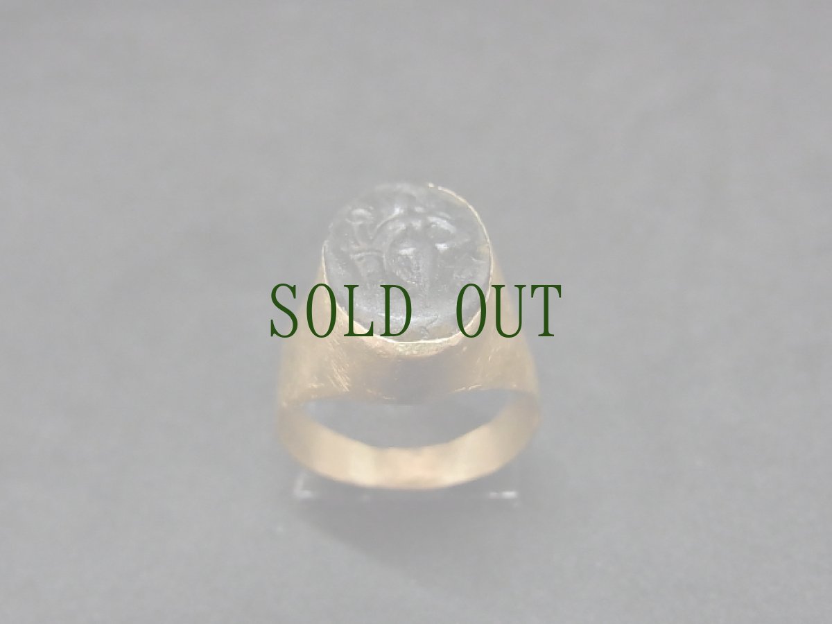 画像6: 古代インダス文明　カメオ・ゴールドーリング　（金製）　ギルギット出土・女戦士 (6)