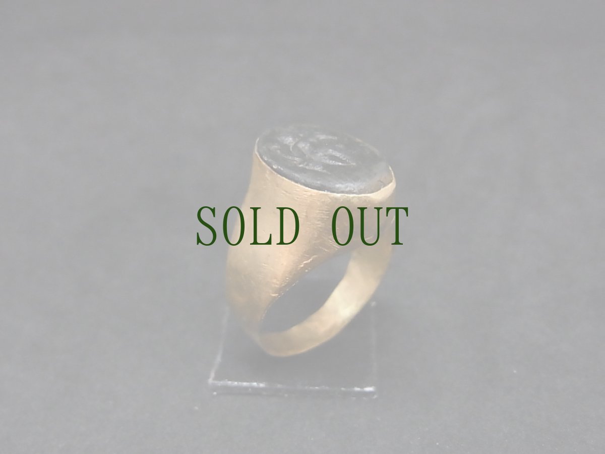 画像7: 古代インダス文明　カメオ・ゴールドーリング　（金製）　ギルギット出土・女戦士 (7)