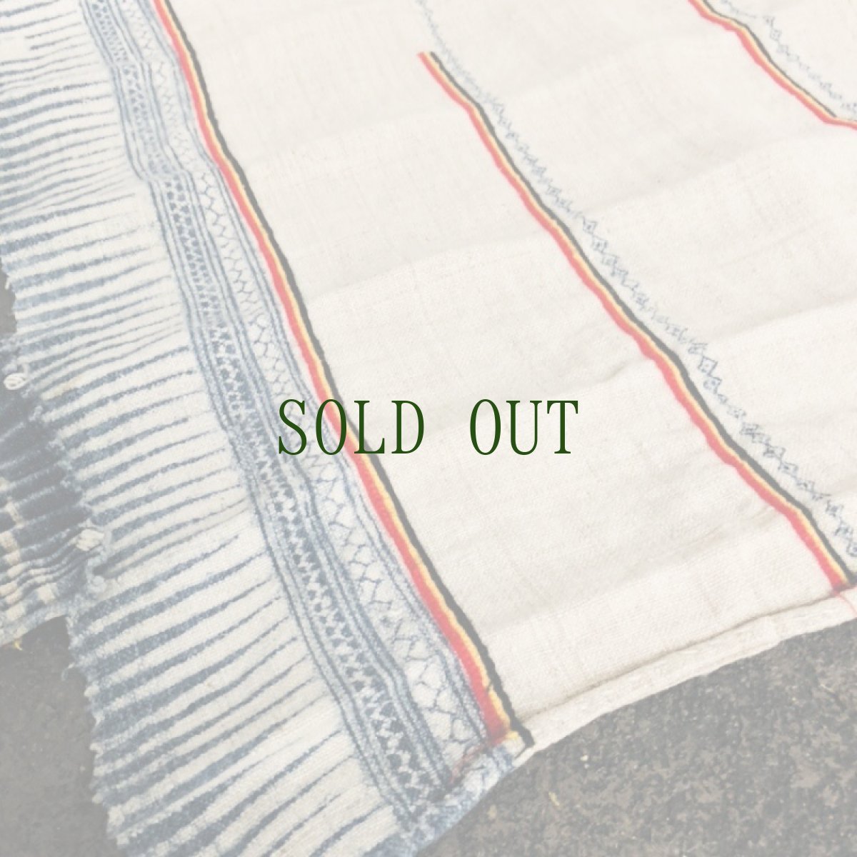 画像3: 貴州省　昭通式苗族(威寧・ウェイニン)　藍染・麻製　反物（50ｃｍ×5ｍ） (3)