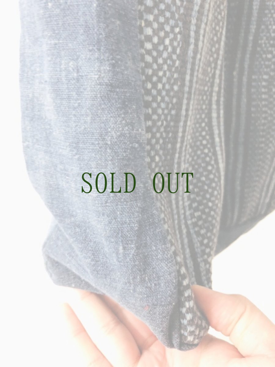 画像6: 貴州省ミャオ族　本藍染　木綿　トートバッグ (6)