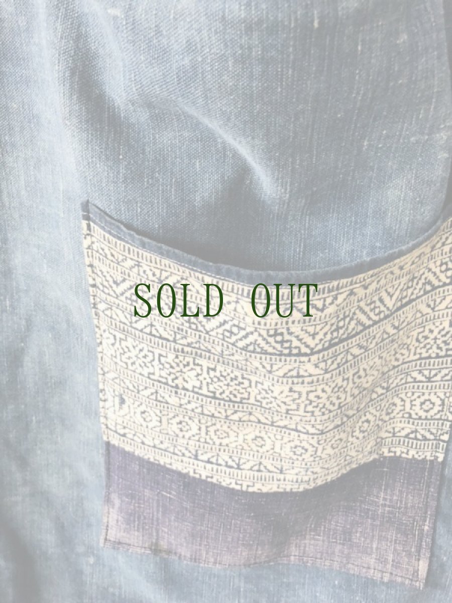 画像3: 貴州省ミャオ族　本藍染　木綿　トートバッグ (3)