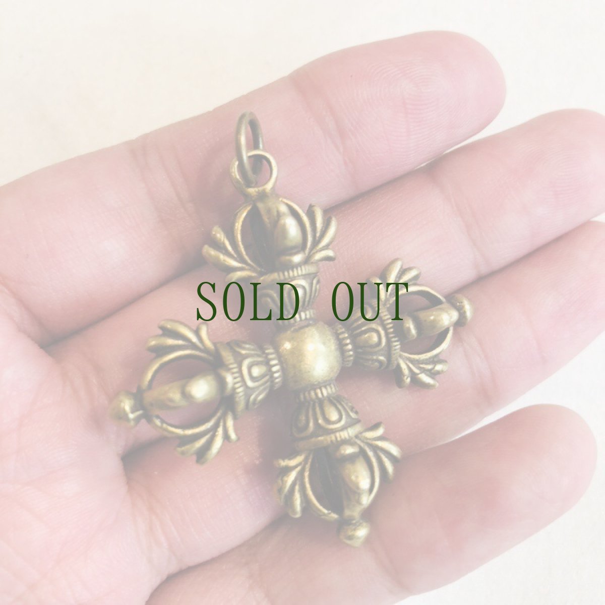 画像3: ダブルドルジェ(羯磨金剛)　チベタンＭＡＬＡパーツ　　 (3)