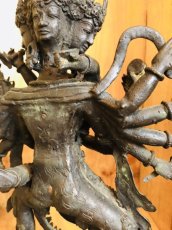 画像12: チャクラサンヴァラのヤブユム（四面十二臂歓喜仏）　銅製アンティーク仏像 (12)