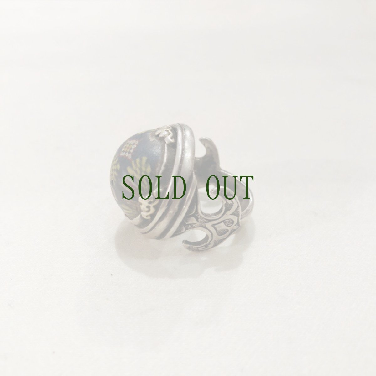 画像3: ペルシャ　オールド　シルバーリング　（ササン朝・とんぼ玉） (3)