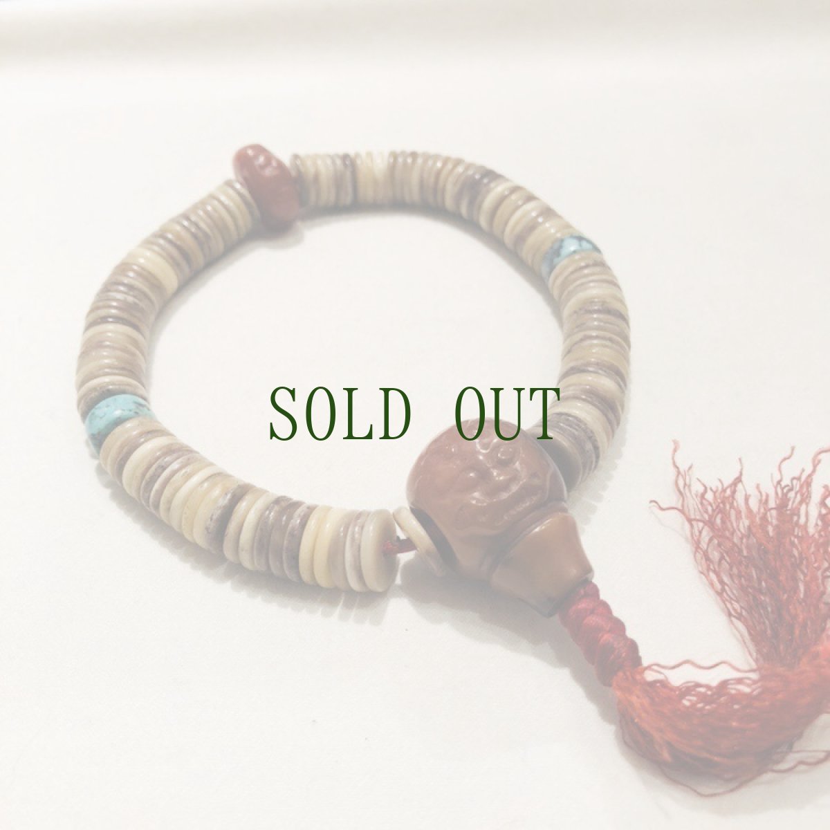 画像2: 羚羊骨の御数珠　(tibetan gazell bone Mala )　アンティーク (2)