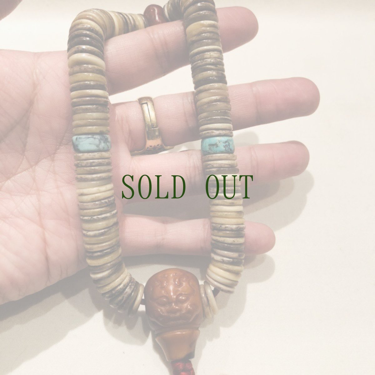 画像7: 羚羊骨の御数珠　(tibetan gazell bone Mala )　アンティーク (7)