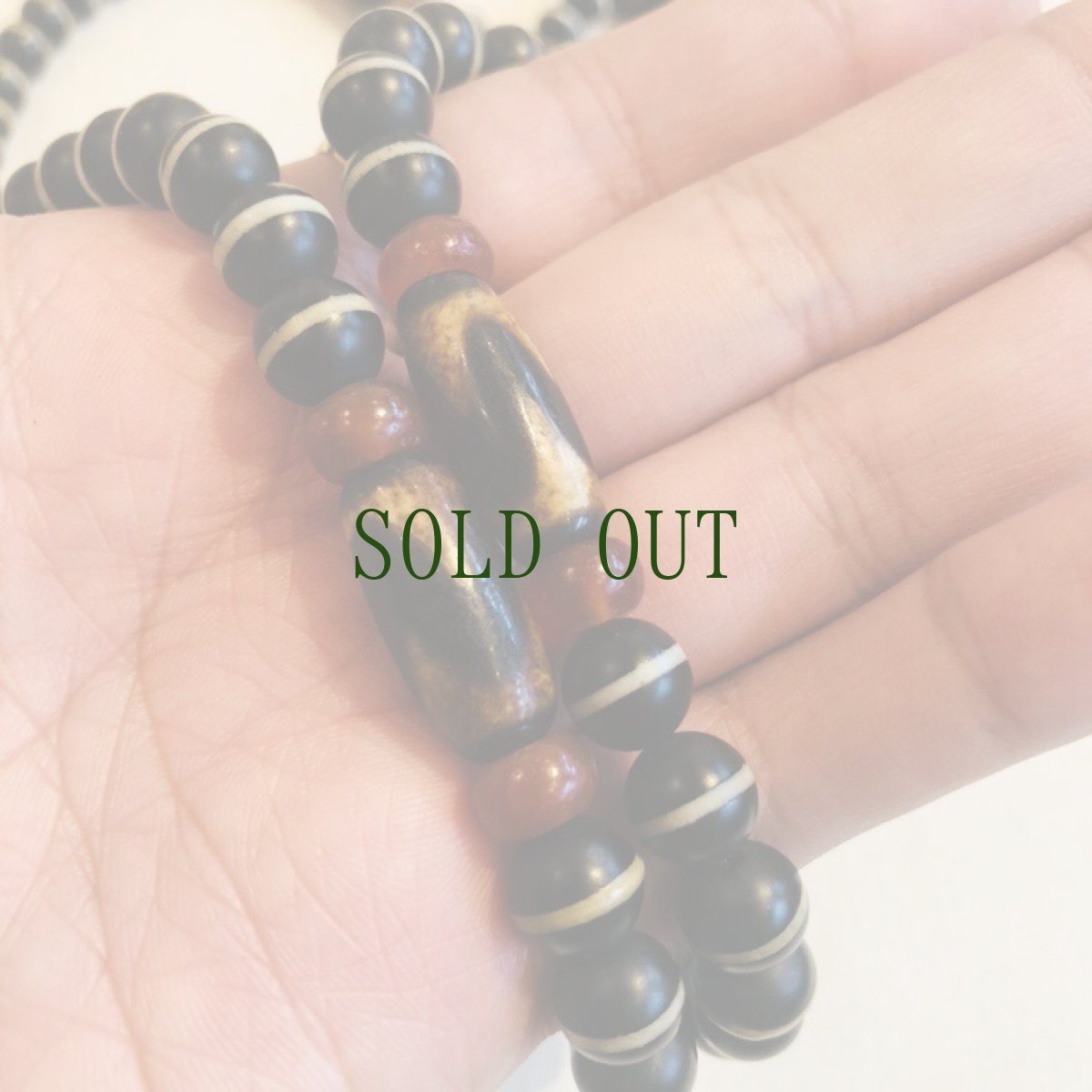 画像8: ヴァイシャジャグル（薬師玉）のチベタンＭＡＬＡ　（ラミック珠）　8ｍｍ (8)