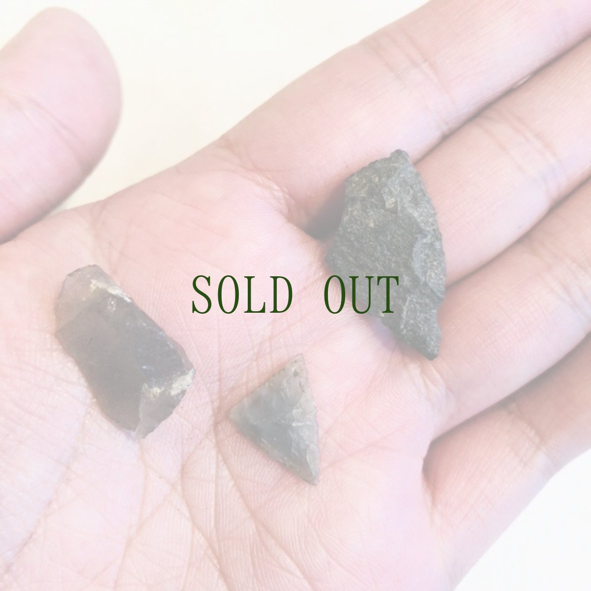 画像6: 縄文時代　石鏃（矢じり）　黒曜石など９点 (6)