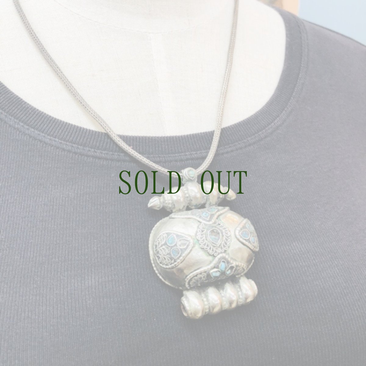 画像9: ガウの首飾り（tibetan old gau）・チベット密教御守り箱・アンティーク　 (9)