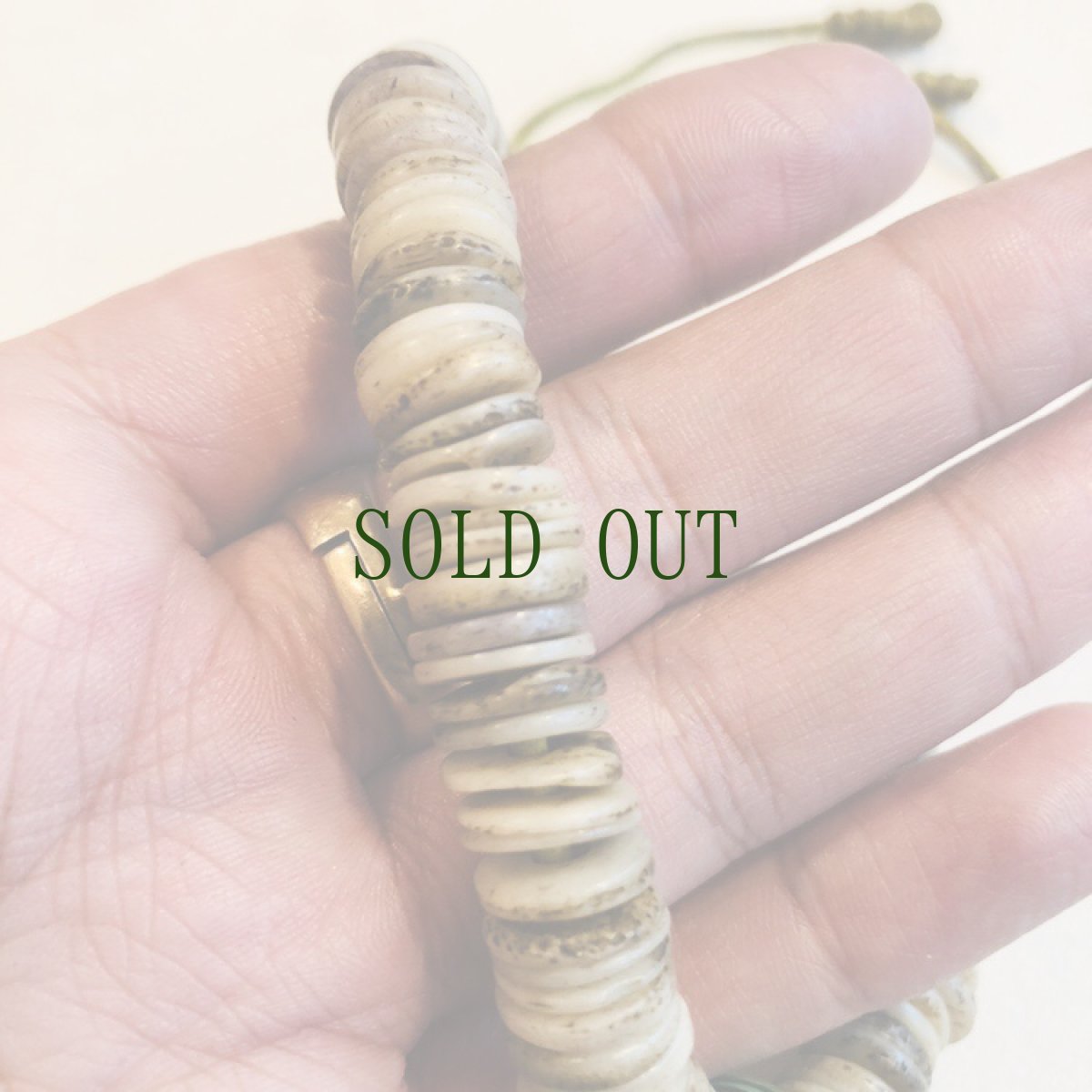 画像6: カパラの念珠ブレスレット　(tibetan old kapala mala ) 　 (6)