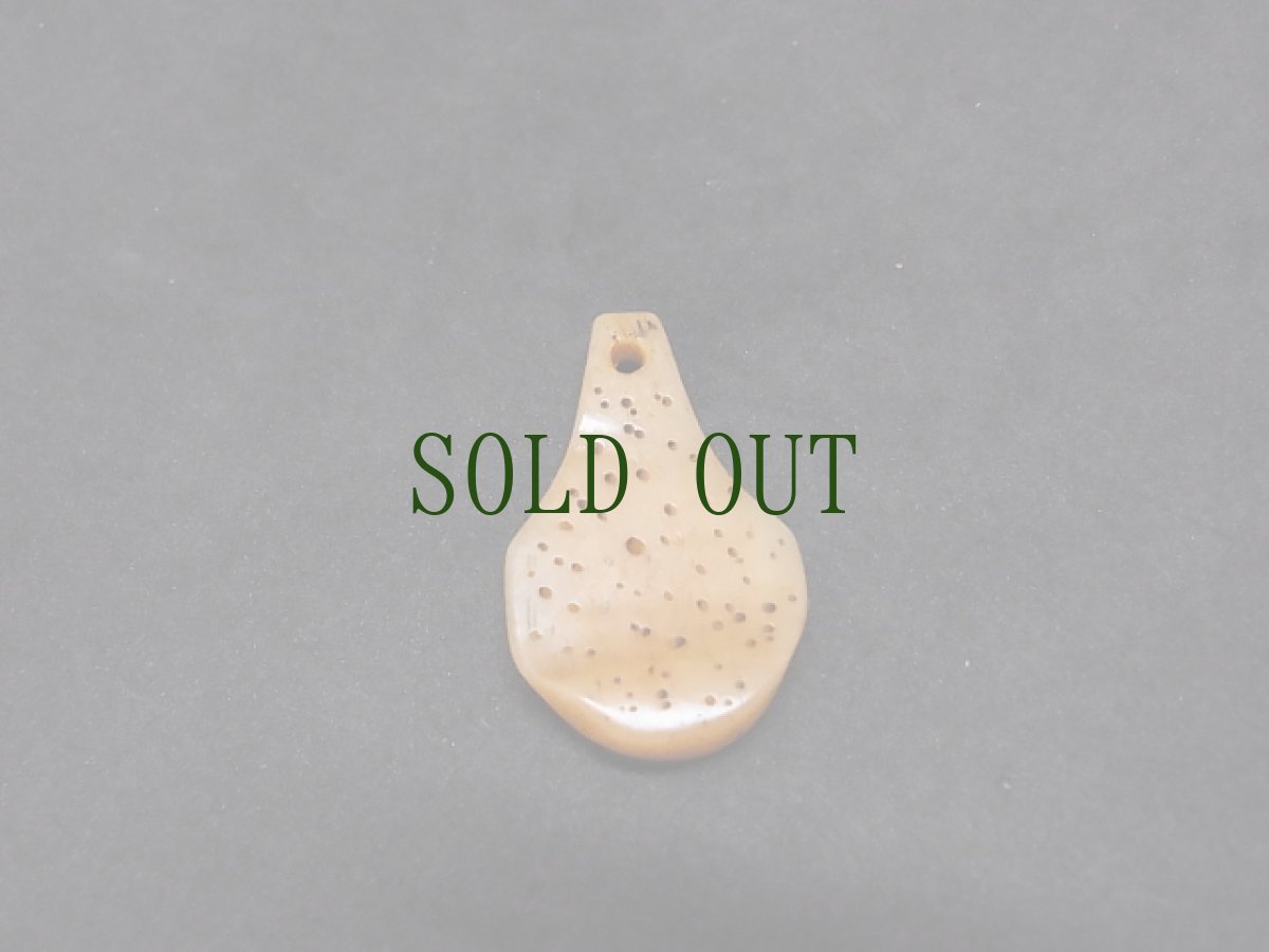 画像3: チベタンＭＡＬＡパーツ(数珠用飾り・差し玉)　ヤク骨製　 (3)